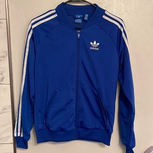 Royal blue adidas jacket